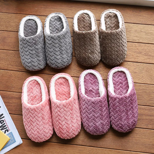 Unisex Fluffy Home Slippers Soft Lightweight Comfortable Indoor for Autumn Winter Smooth Texture Non Irritating Suitable Bedroom