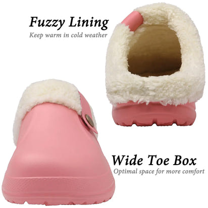 Asgard Winter Fur Furry Slippers For Men Outdoor Fashion Waterproof Plush Cotton Slippers Indoor Warm Cozy Non-slip Home Shoes