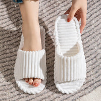 Men's open Toed Slippers Autumn and Winter Indoor Anti slip Breathable Bedroom Silent Couple's home Shoes for Srping and Autunm