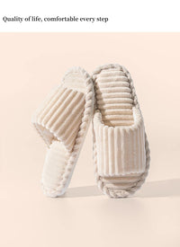 Men's open Toed Slippers Autumn and Winter Indoor Anti slip Breathable Bedroom Silent Couple's home Shoes for Srping and Autunm